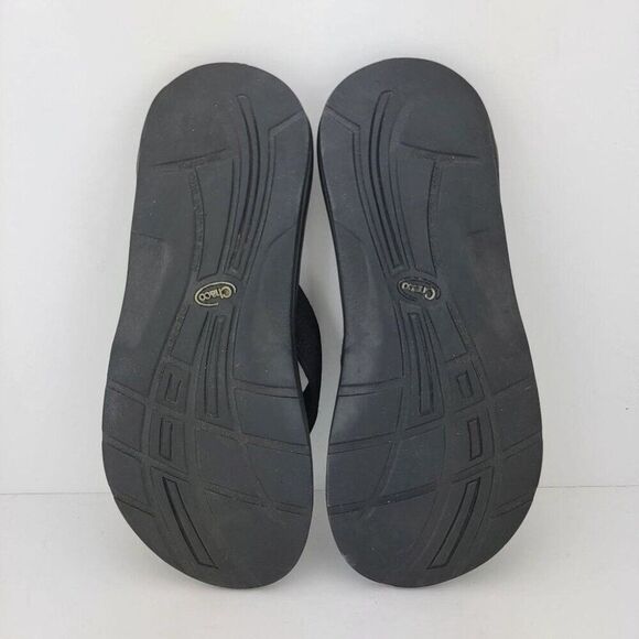Chaco Mens Size 8 Black Thong Flip Flop Waterproof Sport Sandals - Picture 8 of 9